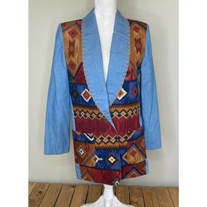 Diamond L Western Wear Button Up Blazer Jacket S